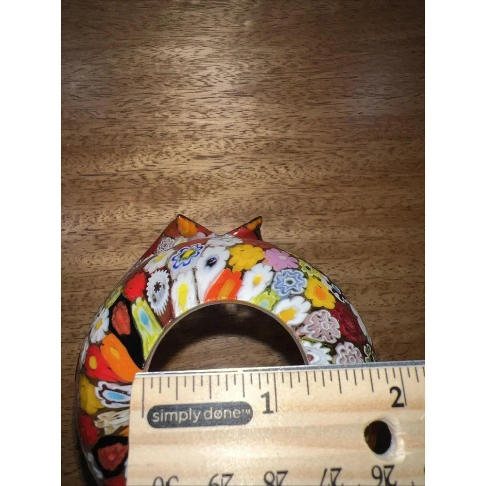 Vintage Murano Millefiori Art Glass Bell Pendant Light‎ Lamp Shade Calotta